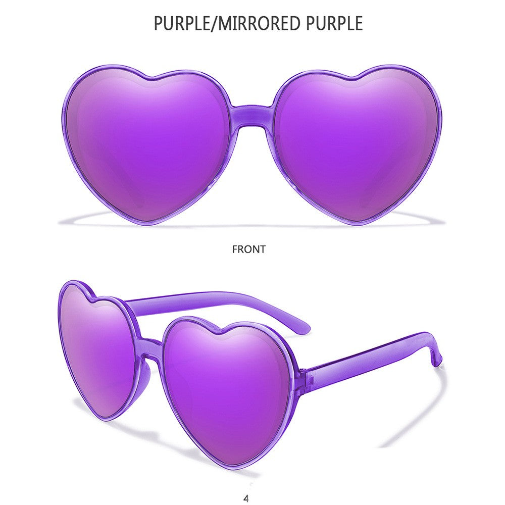 Fashionable Colorful Coated Love Sunglasses