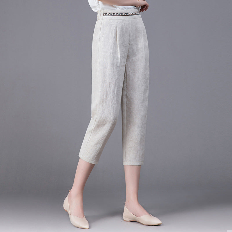 Loose Harem Linen Pants