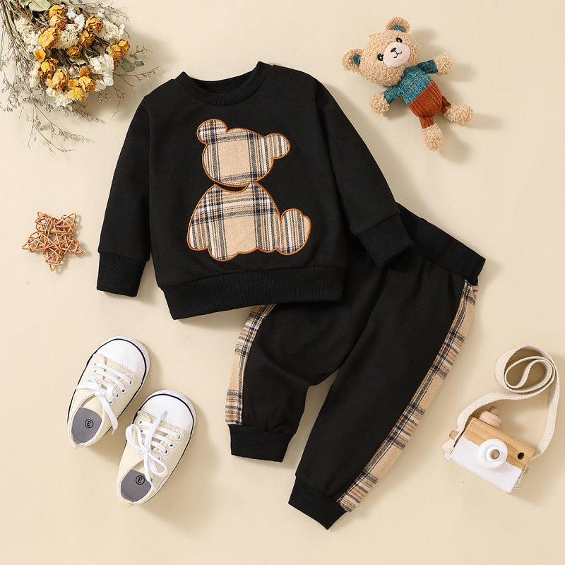 Boy Suit Cartoon Two Piece Set