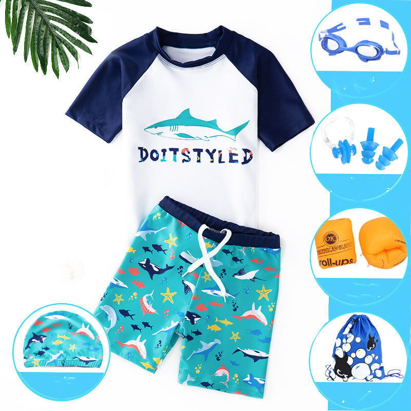 Split swimsuit for children