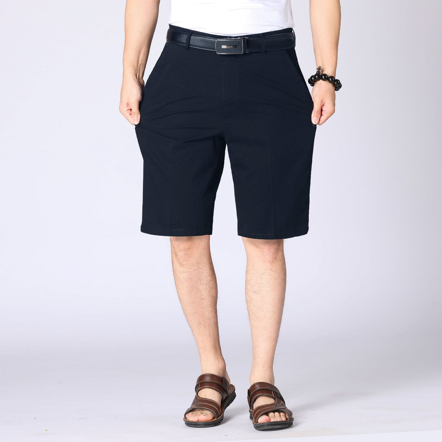 Men's casual loose straight shorts