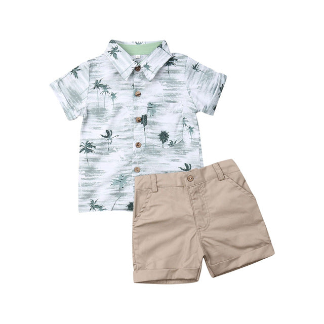 Summer Boy T-Shirt Shorts Sets