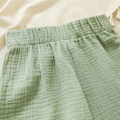 Girls' All Match Cotton Ruffled Shorts