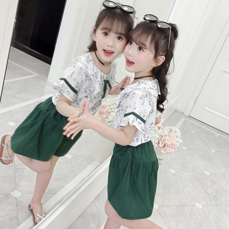 Western 2-Pcs Floral Shirts & Shorts