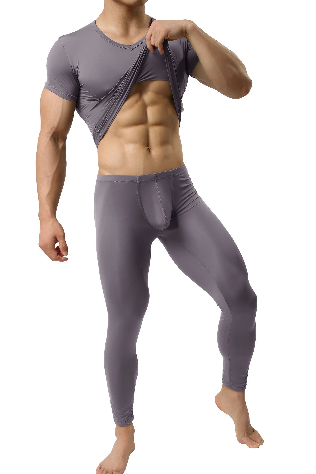 Solid Color Nylon Comfortable Soft Underwear T-shirt