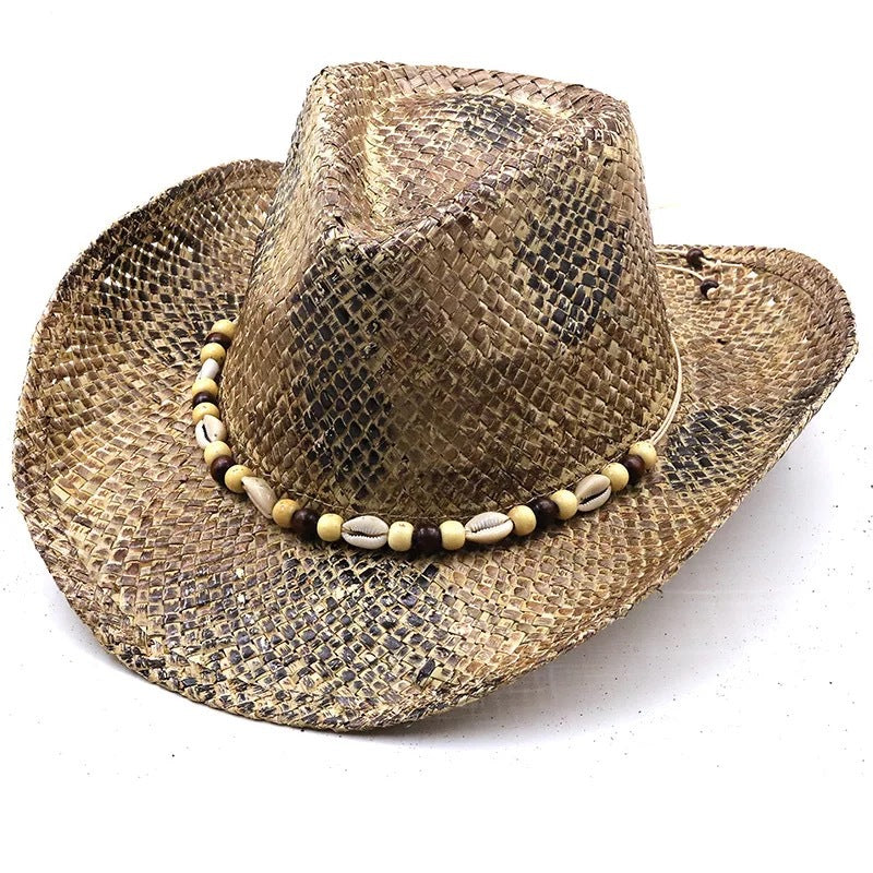 New Women's Beach Cowboy Straw Caps Sun Hat