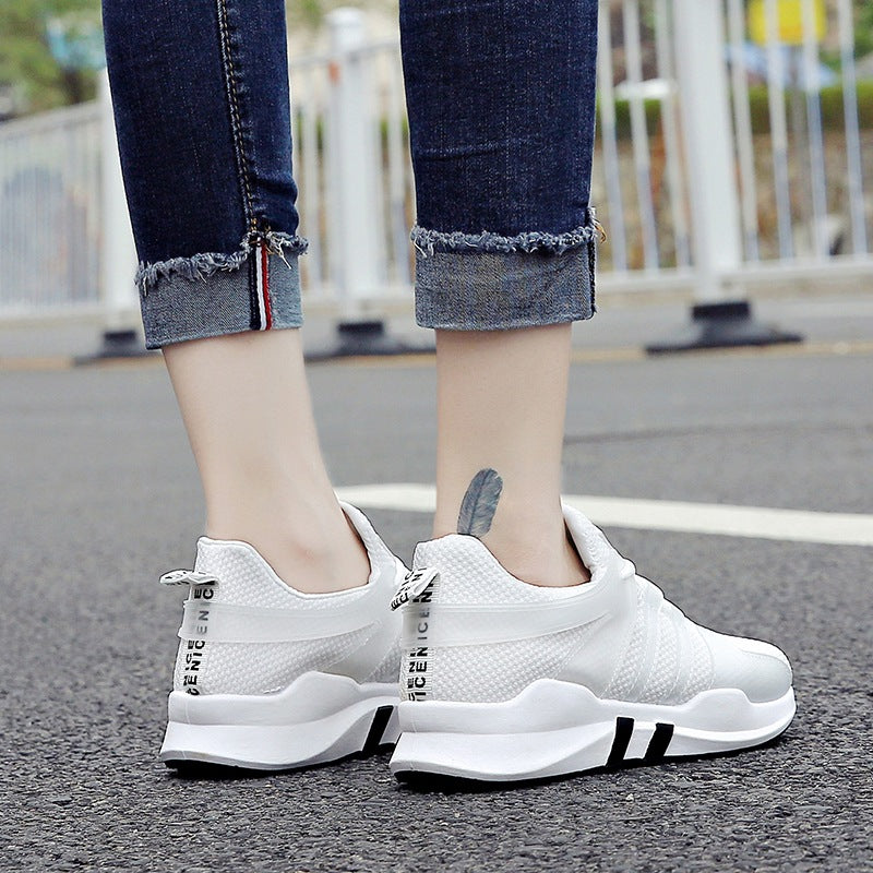 L09 women fall new soft bottom tie breathable mesh shoes