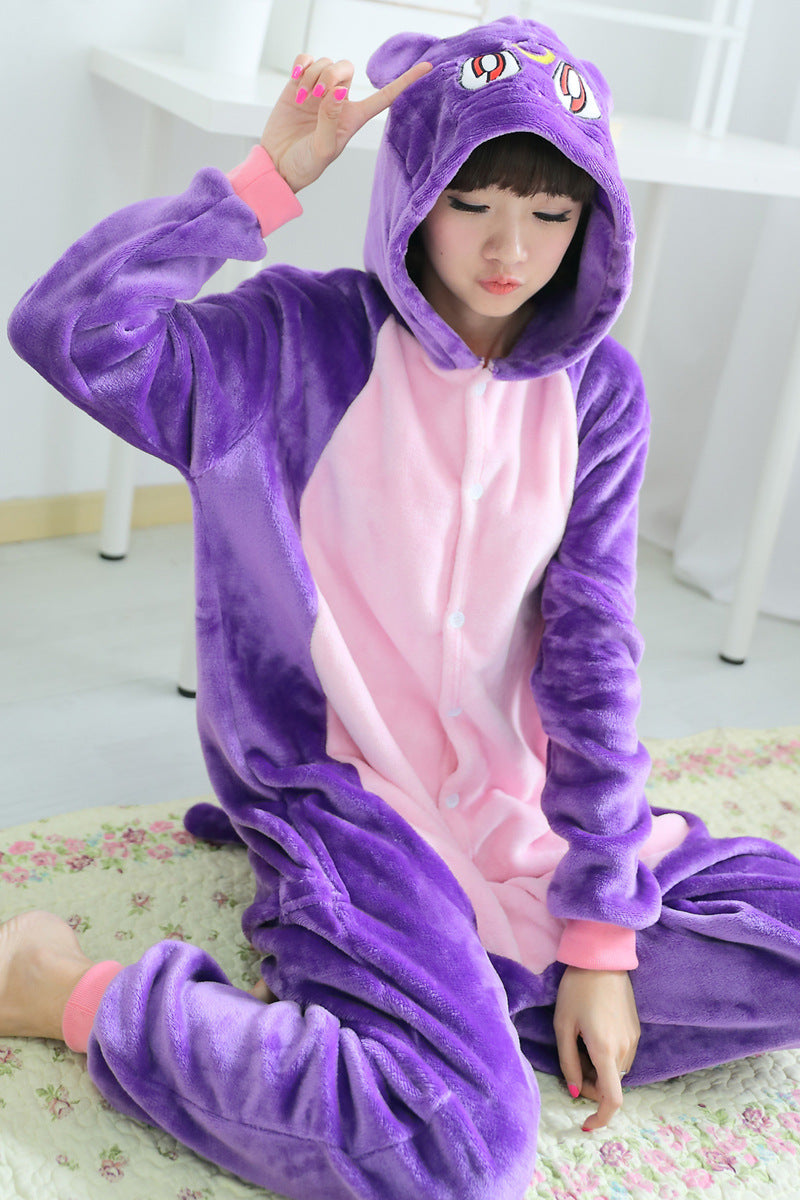 Animal cartoon one-piece pajamas