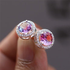 Female Cute Fashion Zircon Earrings Jewelry