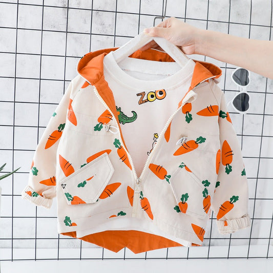 Radish Printed Children Jacket