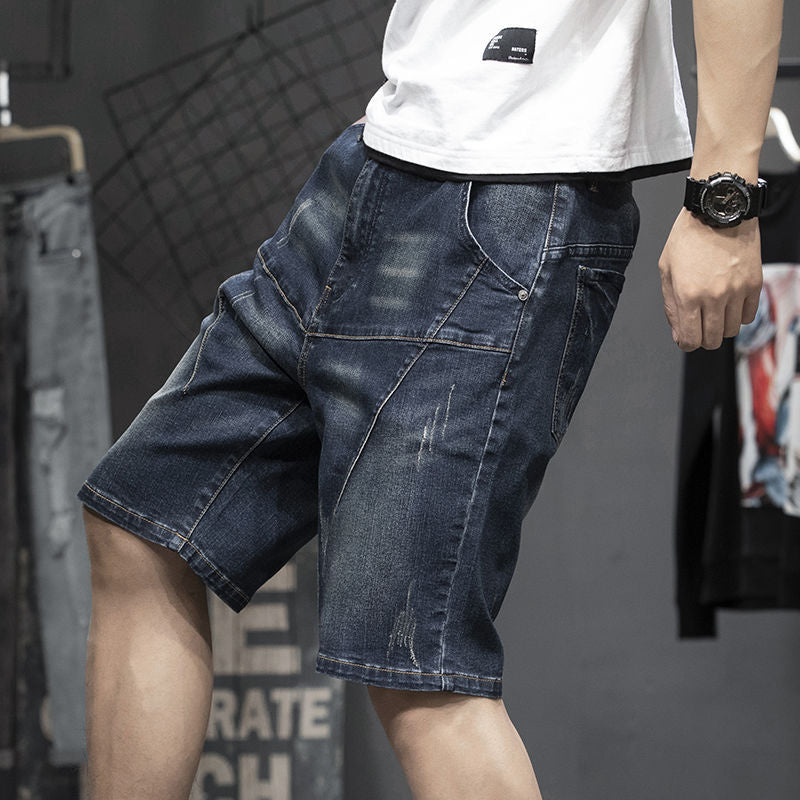 Thin Stretch Denim Men Shorts