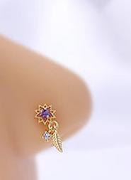 Flower Nose Stud Ring Piercing