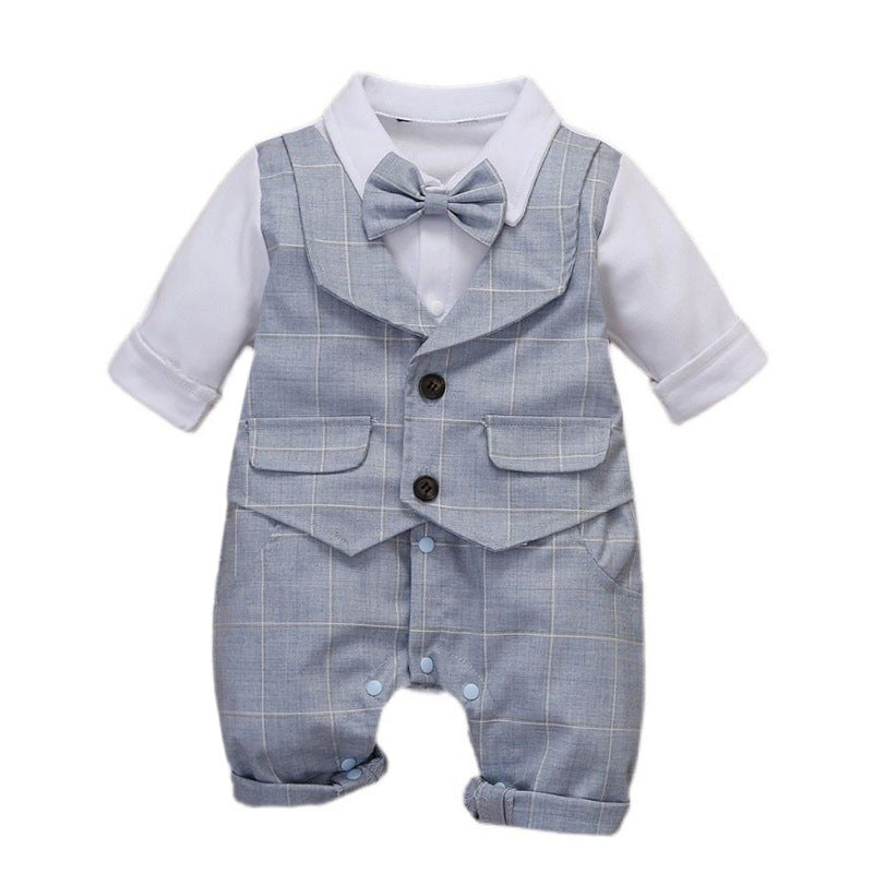 Baby Handsome Polyester Jumpsuit Children Two Pieces