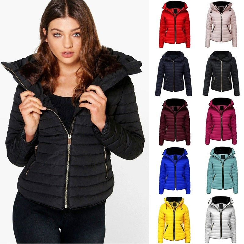 Cotton Padded Warm Jacket for Women