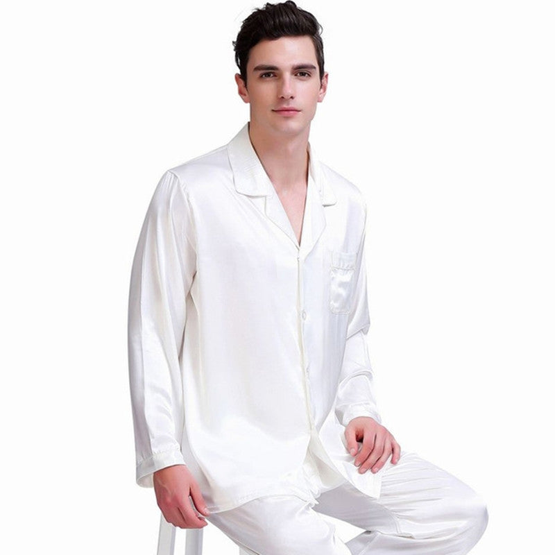 Pajamas Nightgown Loose Homewear Men Winter Sleepwear