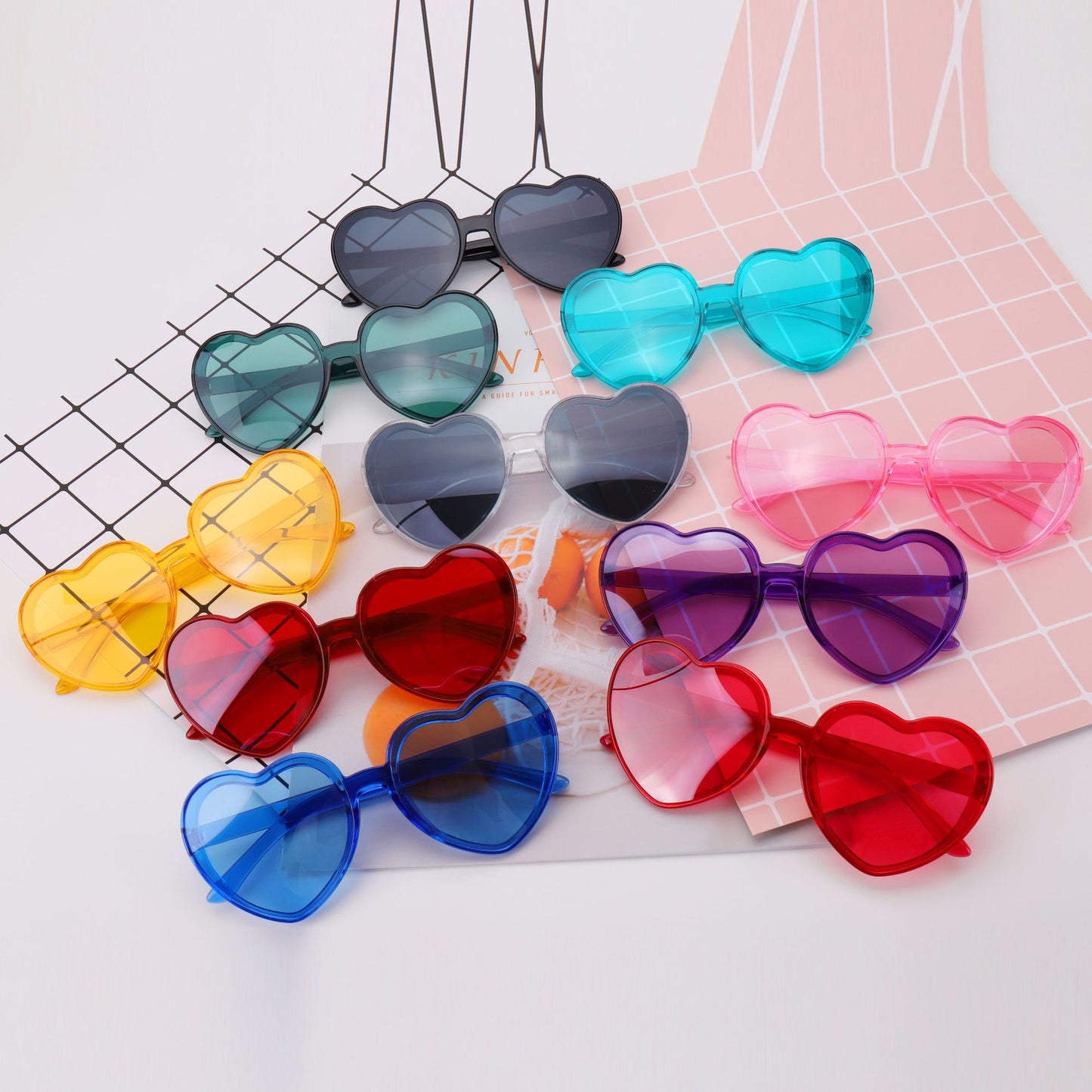 Fashionable Colorful Coated Love Sunglasses