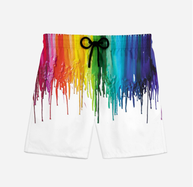 Summer New Men's Beach Shorts 3D Creative Printing Casual Shorts