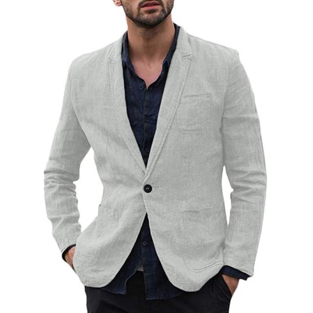 Solid Thin Blazers Coat Suit