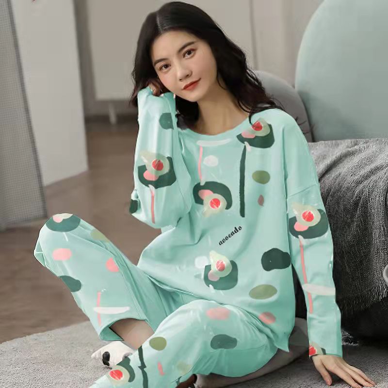 2 Pcs Cute Cartoon Sleepwear Sets