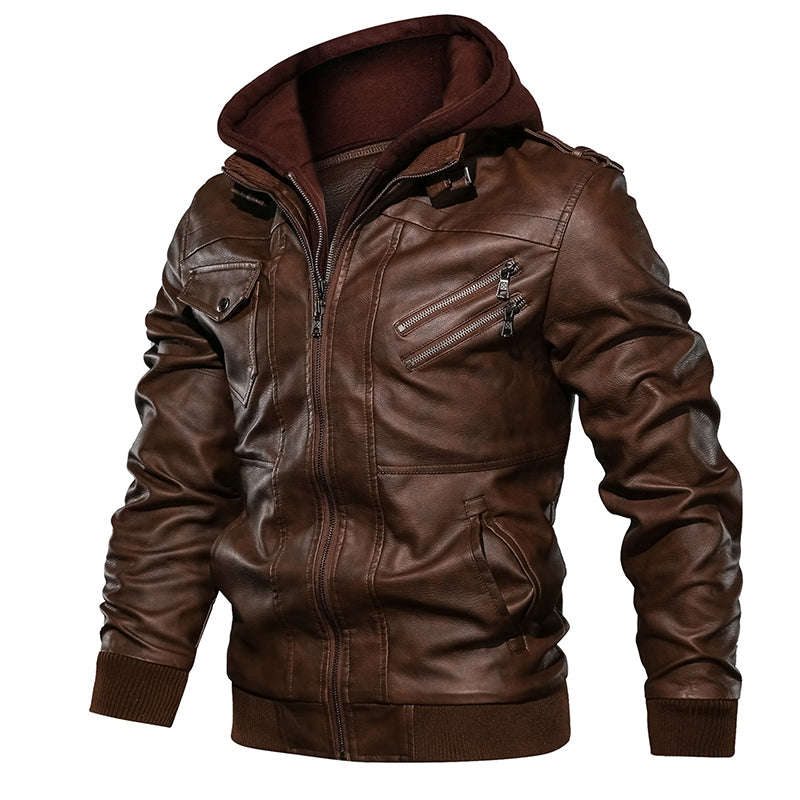 Casual Motorcycle PU Leather Jacket