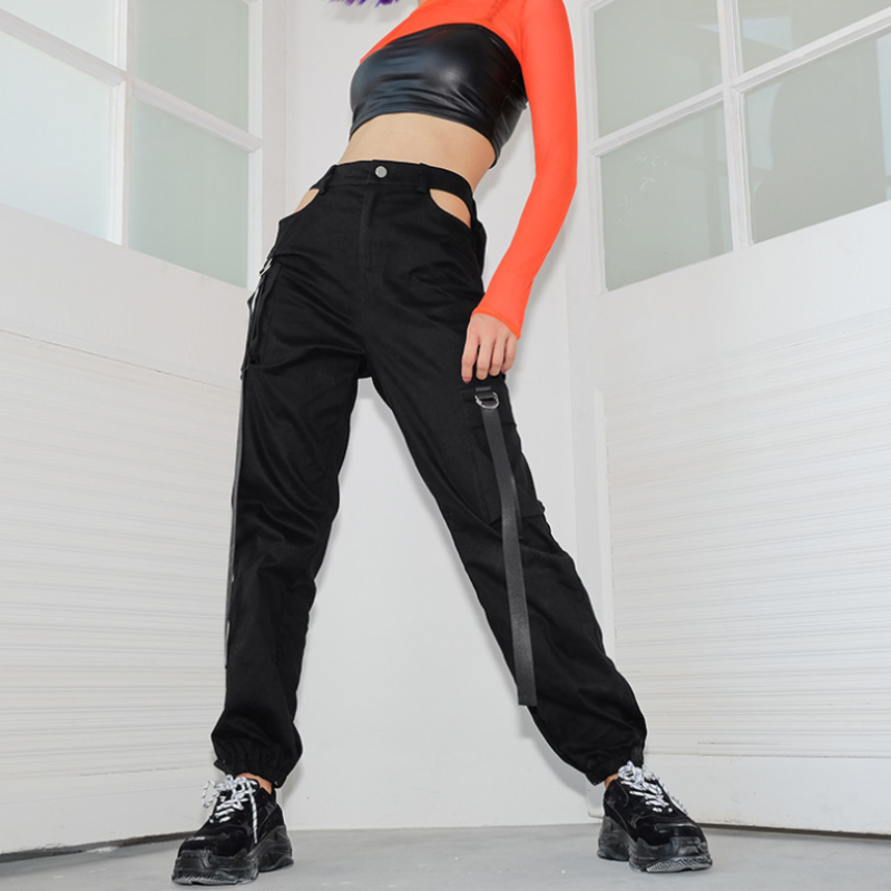 High Waist Hollow Out Pants