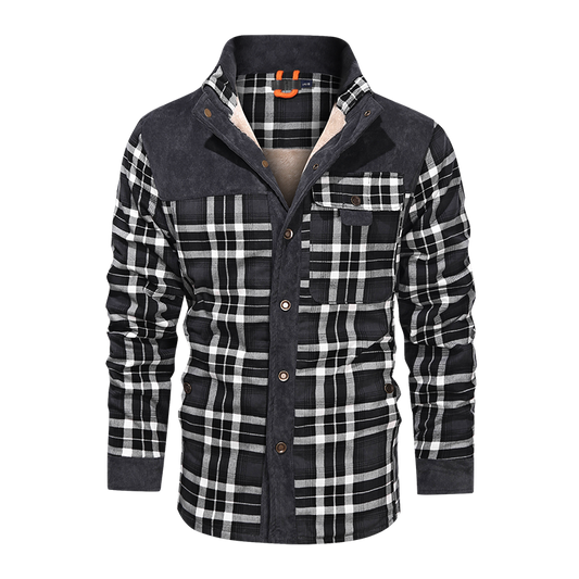 Slim Thick Checkered Warm Jacket