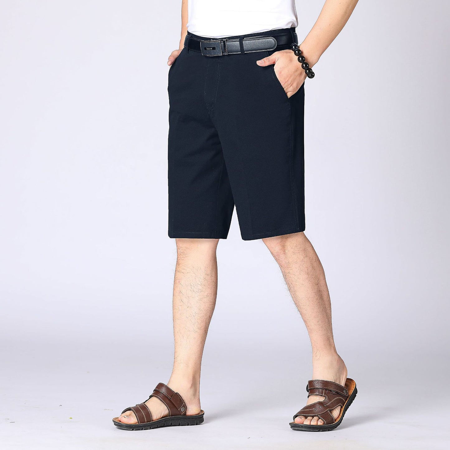 Men's casual loose straight shorts