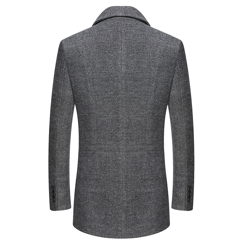 Thicken Wool Scarf Jackets Detachable Collar