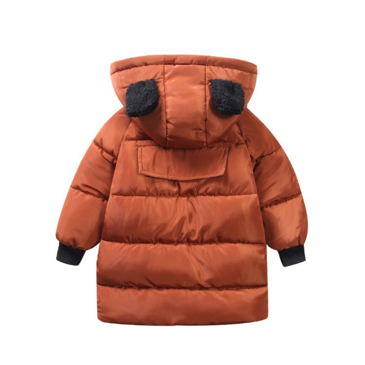 Solid Color Hooded Jackets For Toddlers