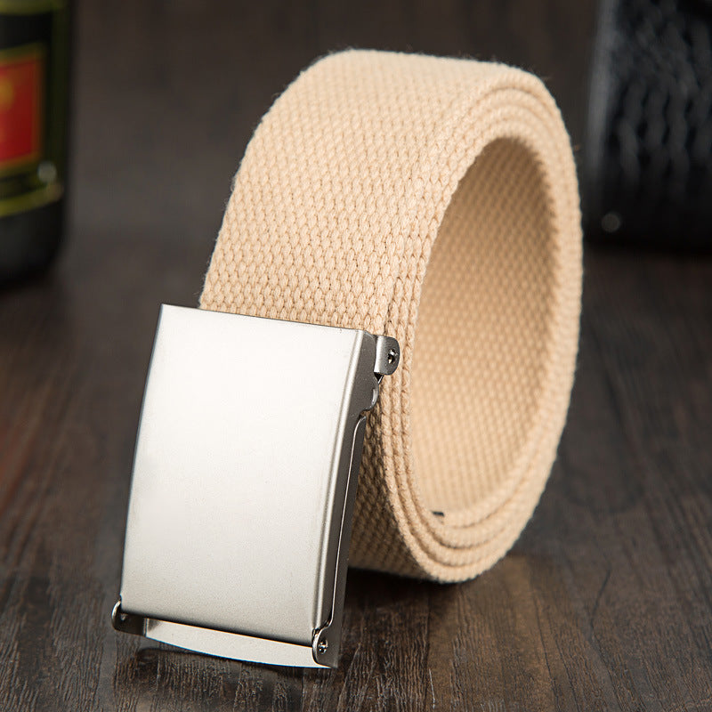 Matt Buckle Canvas Belt Candy Color