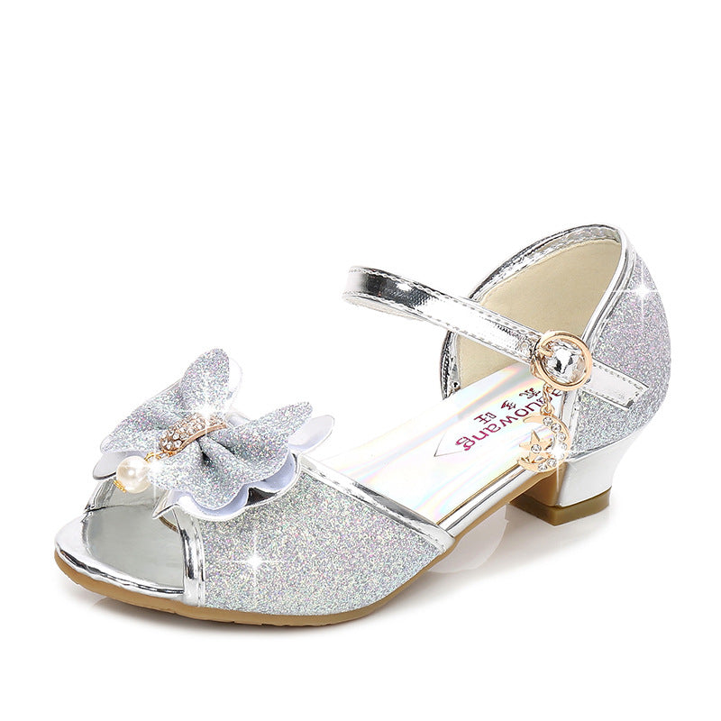 Princess Crystal Girls High Heel Shoes