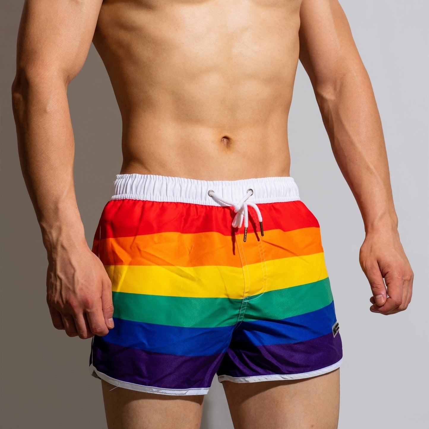 Rainbow Swim Beach Shorts