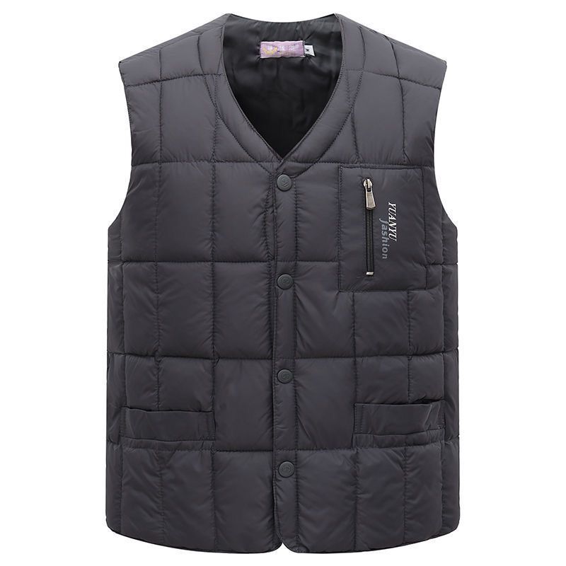 Men's Down Vest Plus-sized Duck Down Vest Warm Autumn And Winter