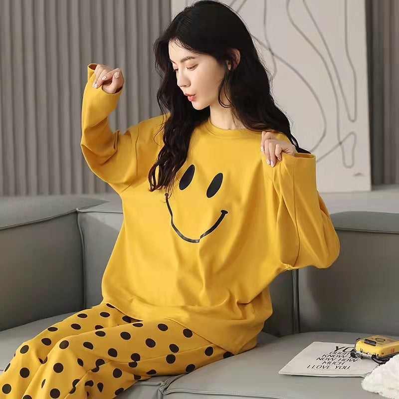 2 Pcs Cute Cartoon Sleepwear Sets