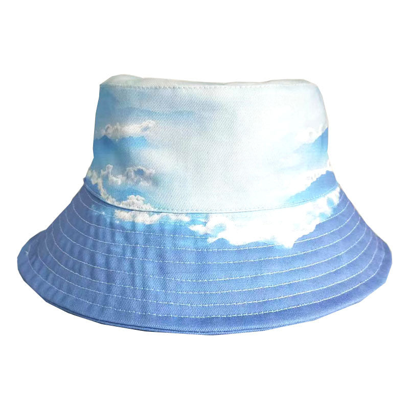 Printed Summer Sunshade Versatile Fisherman Hat