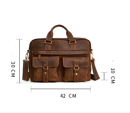 Retro Business Cowhide Bag