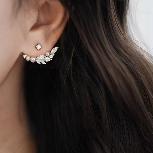 Women's Instagram Simple And Luxury Fashion Wings Earstuds Jewelry