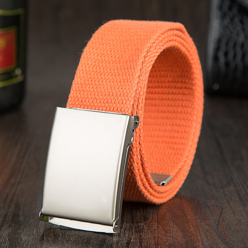 Matt Buckle Canvas Belt Candy Color