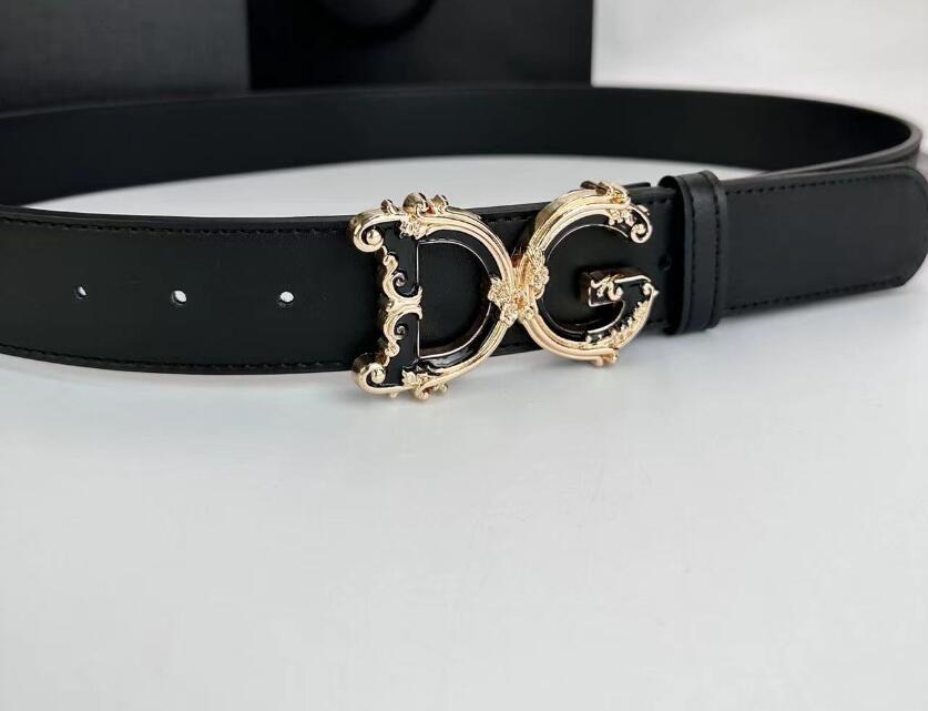 Classic Letter 4cm Wide Version Buckle Belt For Men And Women