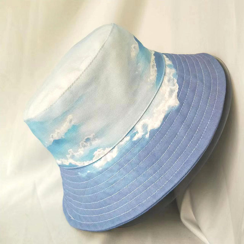 Printed Summer Sunshade Versatile Fisherman Hat