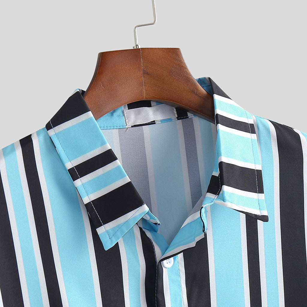 Black and Blue Stripe Shirts