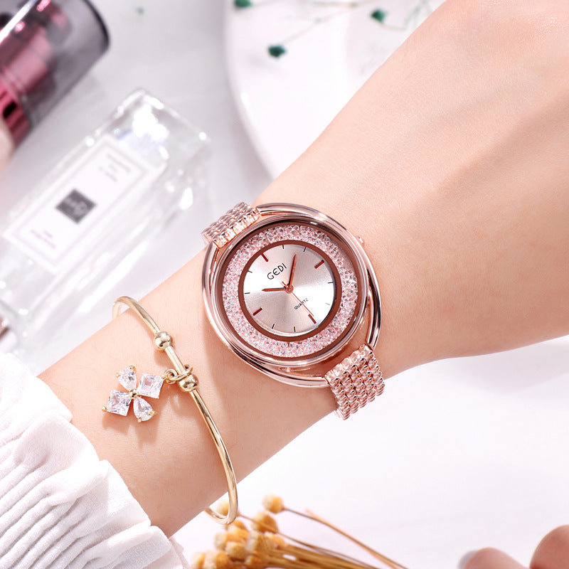 Waterproof Crystal Diamond Watch For Women