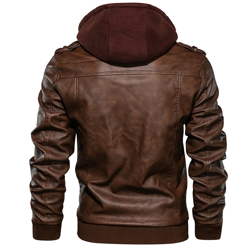 Casual Motorcycle PU Leather Jacket