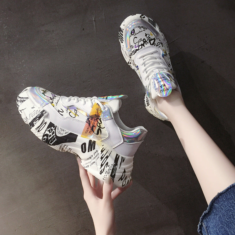 Printed Sticky Casual Shoes For Women