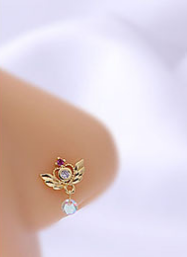 Flower Nose Stud Ring Piercing