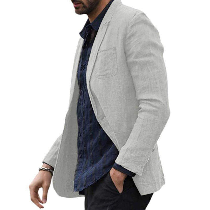 Solid Thin Blazers Coat Suit