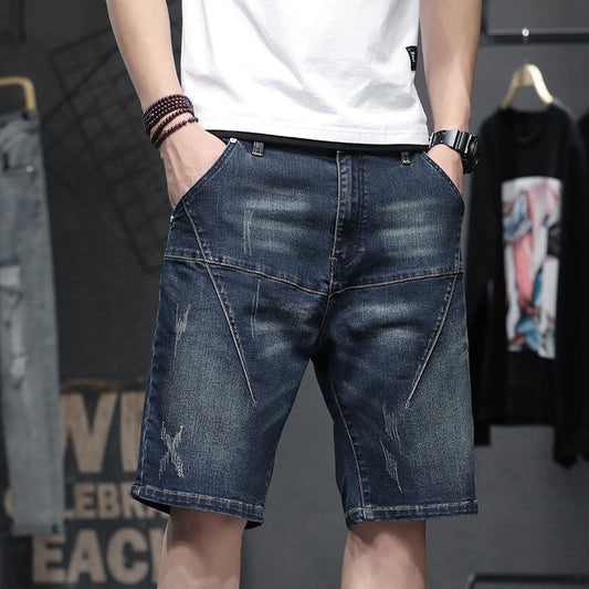 Thin Stretch Denim Men Shorts