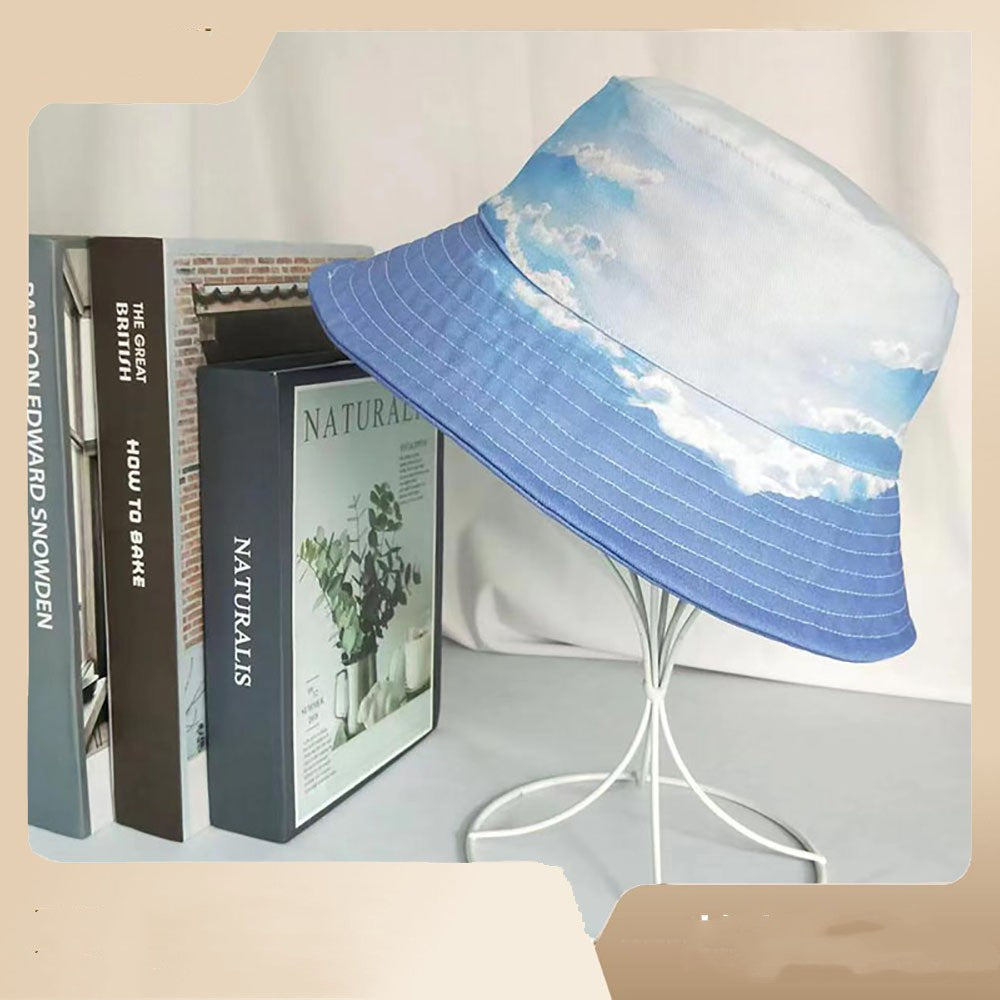 Printed Summer Sunshade Versatile Fisherman Hat