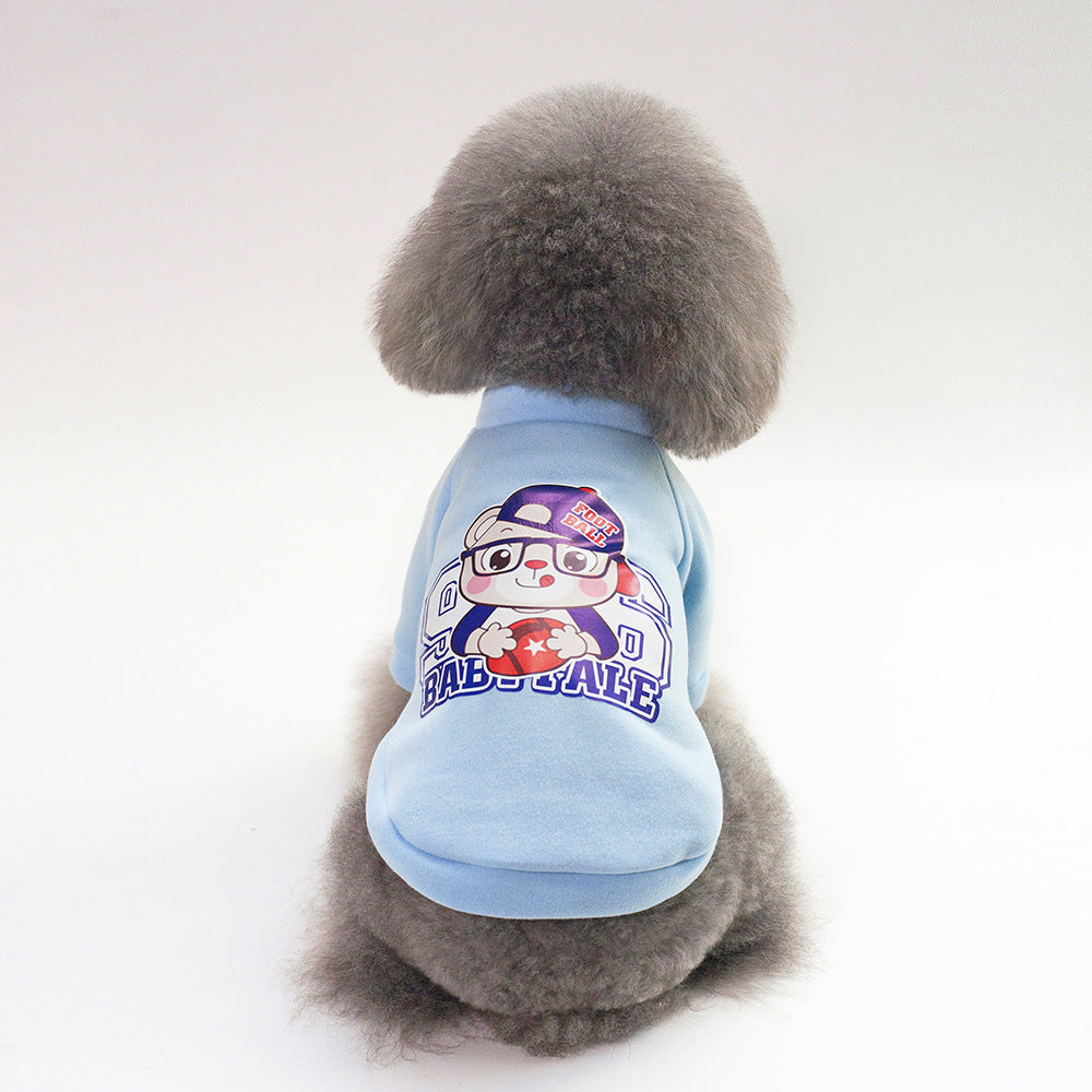 Dog Winter Pet Clothes Brushed Hoody