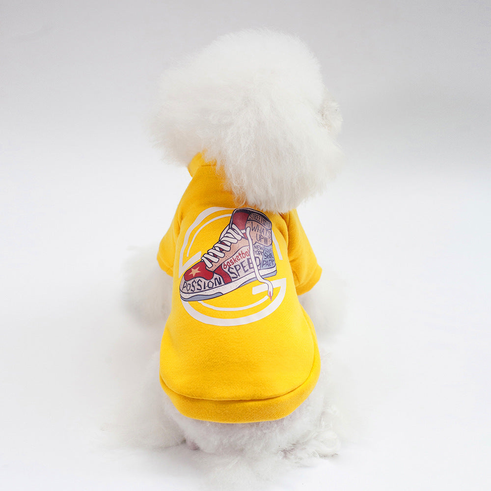 Dog Winter Pet Clothes Brushed Hoody